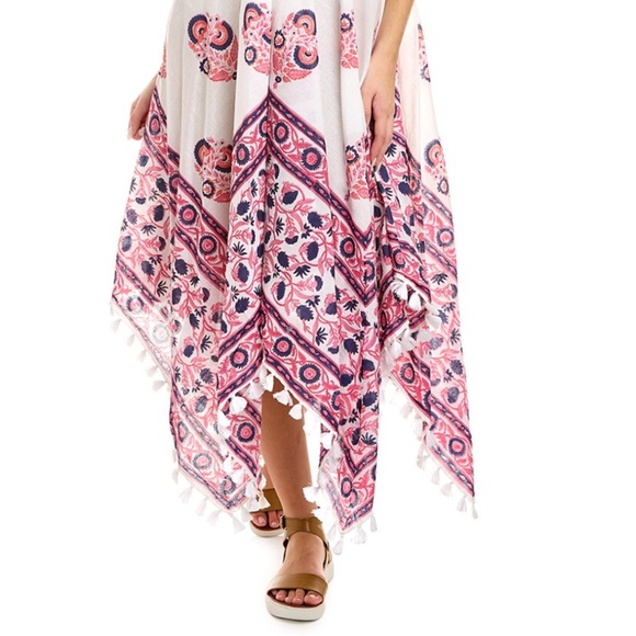 Roller Rabbit Floral Scarf Dress OS New with Tags - Picture 2 of 4